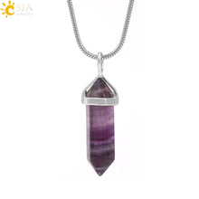 Fluorite gemstone pendant necklace for energy work, meditation practice, and stylish everyday wear.