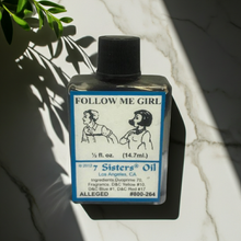 Follow Me Girl Wish Oil bottle for manifestation rituals, focused intention, and spiritual applications.