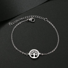 Stainless Steel Fortune Tree Charm Bracelet chain bracelet for daily accessorizing, meaningful gifts, and personal style.