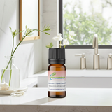 Frankincense & Myrrh essential oil bottle for aromatherapy, relaxation, and daily wellness use.