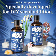 HIQILI Fresh Linen Fragrance Oil 100ml for diffusers and home fragrance with clean linen scent profile.