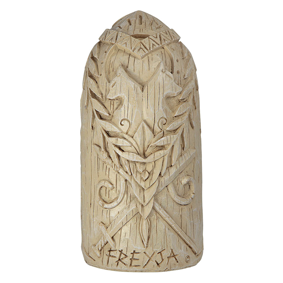 Freyja polyresin statue, side view