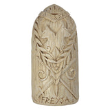 Freyja polyresin statue, side view