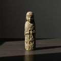 Frigg volcanic stone statue, front view