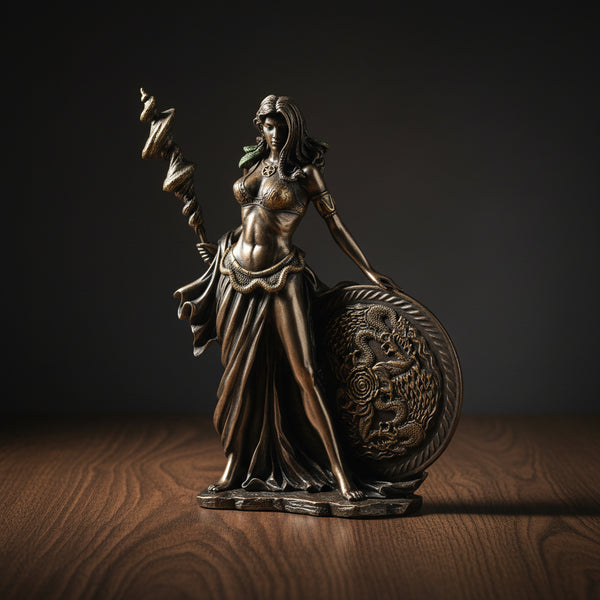 Frigga statue, front view