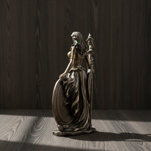 Frigga statue, detail view