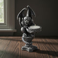 Gothic gargoyle candle holder with T-light candle