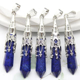 Gemstone crystal pendulums healing tool for Reiki practice, chakra balancing, and energy work.