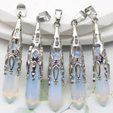 Gemstone healing pendulums for energy work, chakra cleansing, and holistic spiritual sessions.
