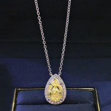 Pink & Yellow Zircon gemstone teardrop pendant for chic jewelry layering, occasion wear, and gift-ready styling.