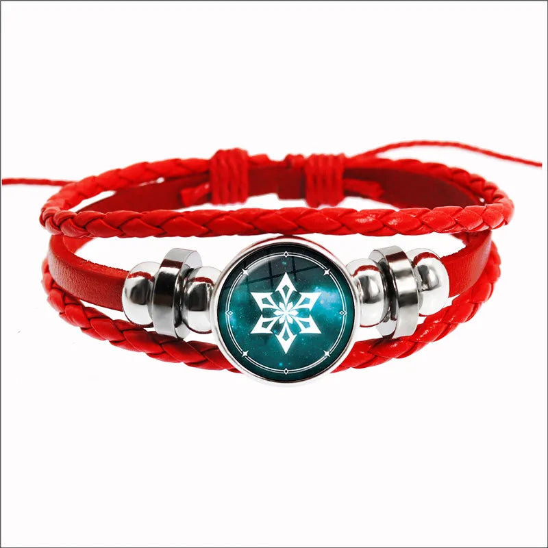 Genshin Impact elemental bracelet accessory for cosplay dressing, anime fandom styling, and everyday themed wear.