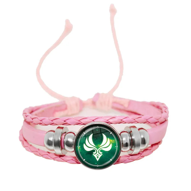 Genshin Impact themed Vision jewelry bracelet for costume styling, convention wear, and daily fan accessory use.
