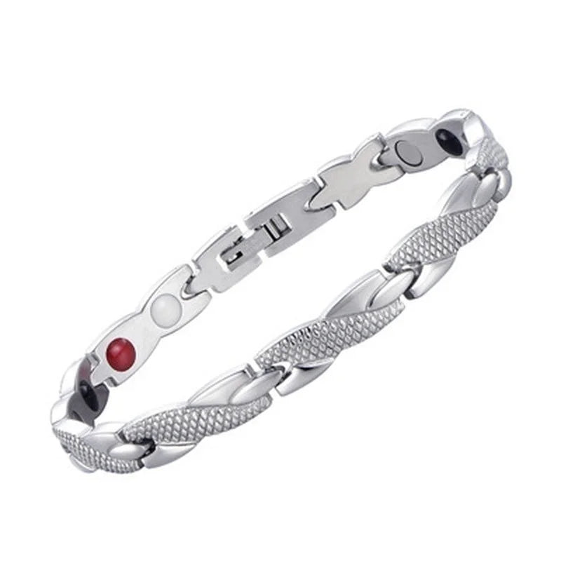 Germanium magnetic bracelet stainless steel jewelry for everyday fashion, wrist comfort, and wellness-focused use.