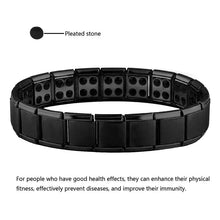 Germanium magnetic bracelet stainless steel link band for daily wear, casual styling, and wellness accessory use.