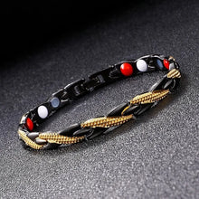 Germanium magnetic bracelet with stainless steel finish for regular wrist wear, sleek style, and wellness support use.