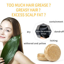 Ginger and Polygonum Shampoo Bar for hair growth and scalp health with woman and product benefits listed.
