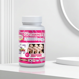 Gluta White L-Glutathione Softgels 1,500,000mg bottle with 30 softgels for daily antioxidant supplement use and wellness support.