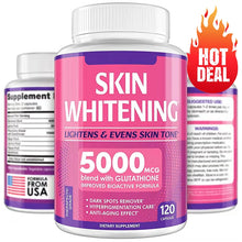 Glutathione + Collagen Antioxidant Capsules bottle for daily radiance support, antioxidant care, and beauty supplement use.