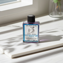Go Away Evil Wish Oil ritual oil bottle for cleansing, protection work, and spiritual practice.