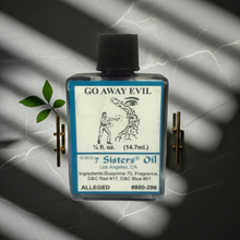 Go Away Evil Wish Oil spiritual oil bottle for removing evil influences, prayer, and ceremonial use.