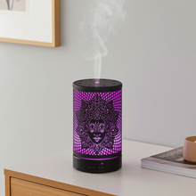 Goddess Black Metal ultrasonic diffuser for dispersing essential oils, freshening rooms, and creating a calming atmosphere.