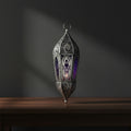 Goddess glass and metal lantern with Moon Goddess design