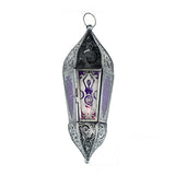 Goddess glass and metal lantern with Moon Goddess design