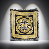 Goddess Pentacle altar cloth cloth cover for altar decoration, spellwork, and spiritual worship use.