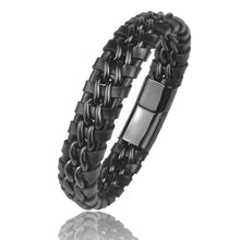 Men’s bracelet with gold-plated magnetic clasp for daily wear, comfortable styling, and easy secure closure.