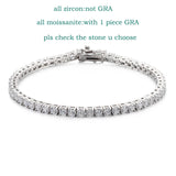 Gold moissanite tennis bracelet fine jewelry style bracelet for upscale accessorizing, event wear, and anniversary gifting.