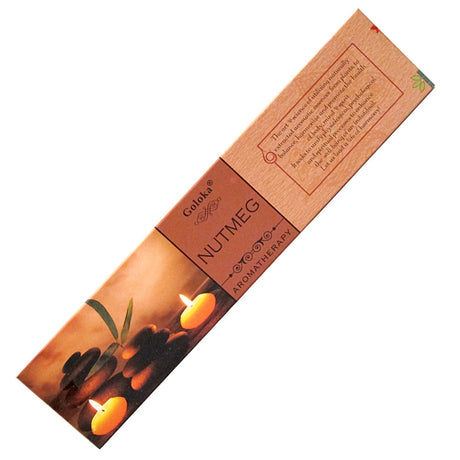 Goloka Aroma Nutmeg incense sticks pack