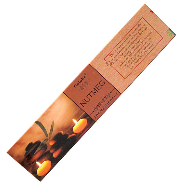 Goloka Aroma Nutmeg incense sticks pack