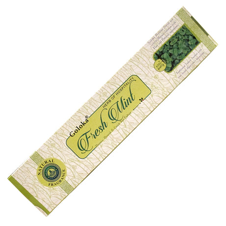 Goloka Fresh Mint incense sticks pack