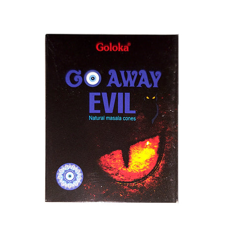 Goloka Go Away Evil incense cones Black Series pack