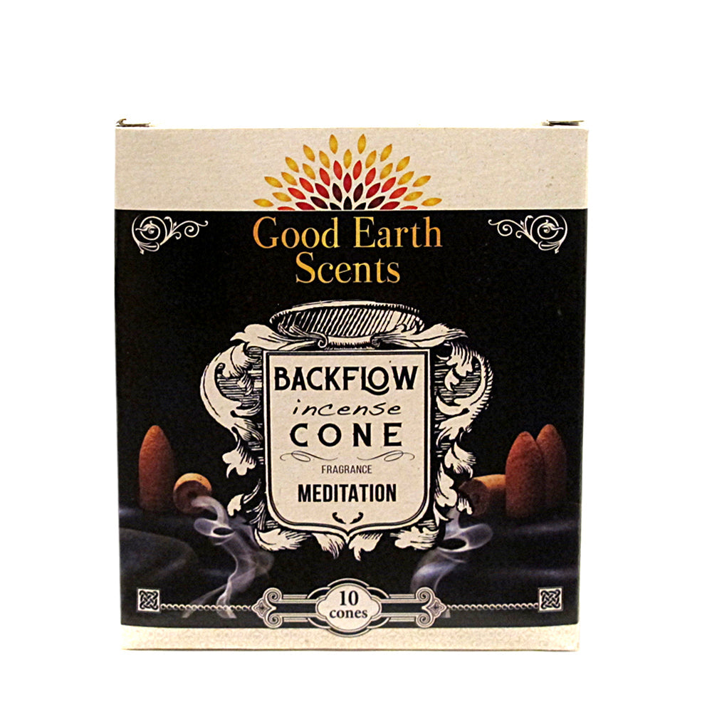 Good Earth (Soul Sticks) Meditation Backflow Incense Cones, box of 10