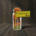 Good Luck Pocket Spellbottle, sealed glass charm bottle