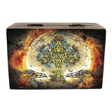 Gothic Tree of Life with Crows wood box in 4" x 6" size for storing jewelry, altar items, and meaningful keepsakes.