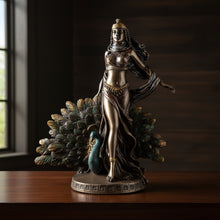 Greek Goddess Hera Bronzed Statue, front view