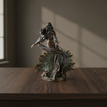 Greek Goddess Hera Bronzed Statue, side view