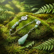 Green Aventurine Tree of Life Pendulum for dowsing, divination, and energy work.
