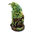 Green Dragon Backflow Incense Burner with LED backlight