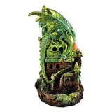 Green Dragon Backflow Incense Burner with LED backlight