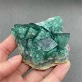Green Fluorite Crystal Cluster for meditation, home décor, and crystal collecting.