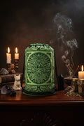 Green Man Backpack, canvas cotton, handmade in India