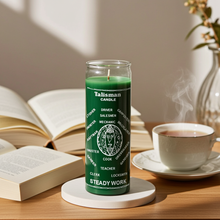 Steady Work green 7 day candle for employment prayers, work success, and steady income rituals.
