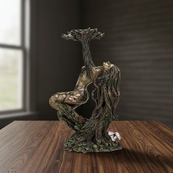Greenwoman ENT Candle Holder, view A