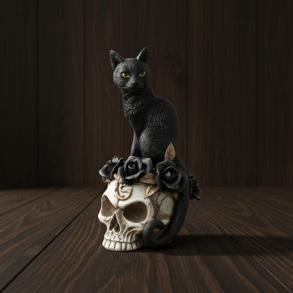 Grimalkin's Ghost Desk T-Light Holder, view A