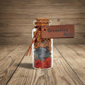 Grounding Pocket Spellbottle, sealed glass charm bottle