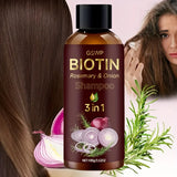 GSWP Biotin Rosemary Onion 3-in-1 shampoo for deep scalp cleansing, oil control, and bouncy fresh hair.