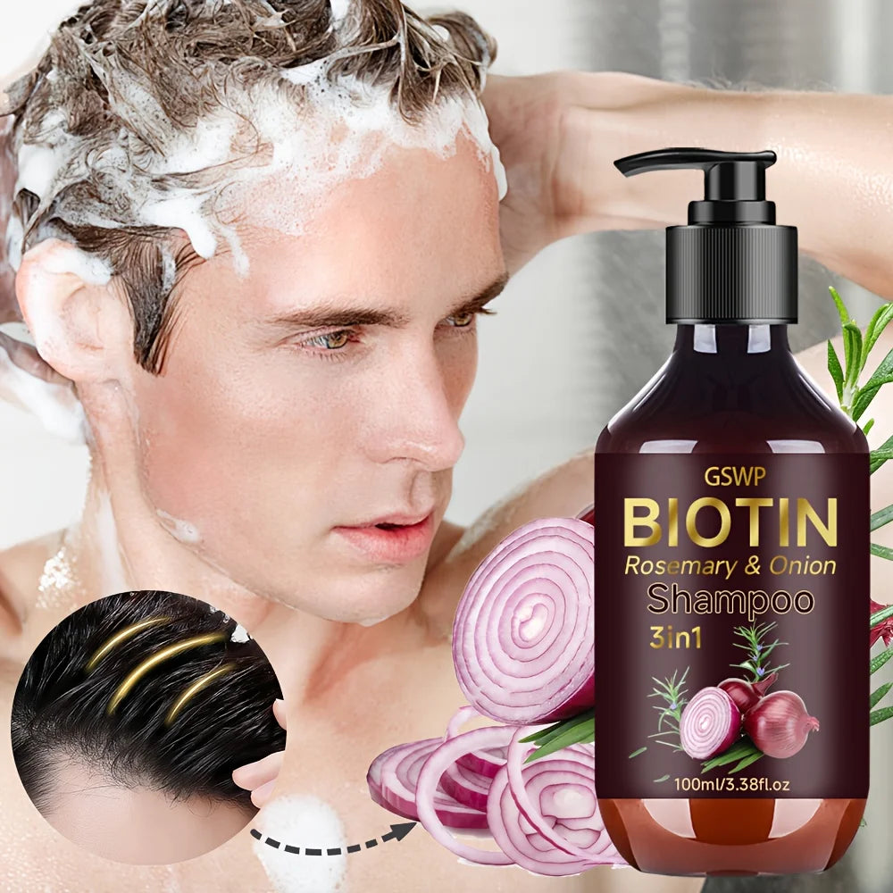 GSWP Onion hair care shampoo and conditioner duo for deep nourishment, scalp care, and smoother healthier-looking hair.